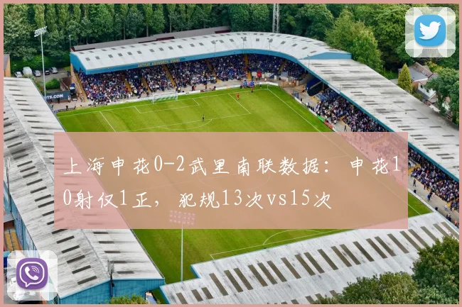 上海申花0-2武里南联数据：申花10射仅1正，犯规13次vs15次